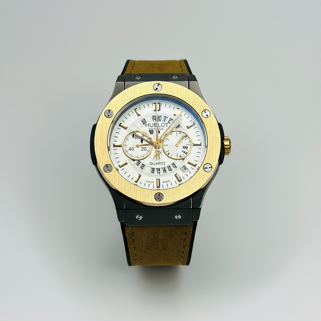 HB Strap Gold Bezel Skeleton in Strap